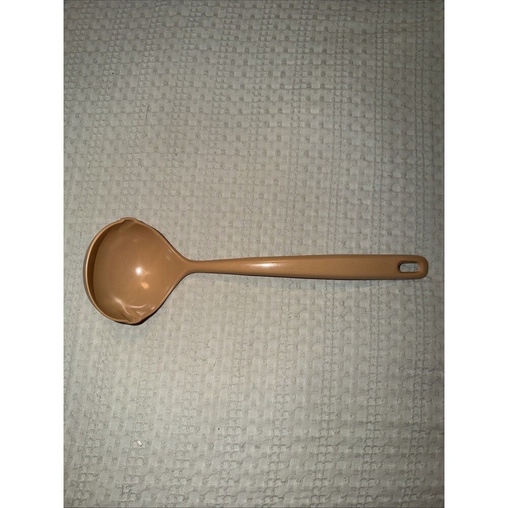 Vintage EKCO Orange Solid Serving Spoon Nylon Plastic Kitchen Utensil